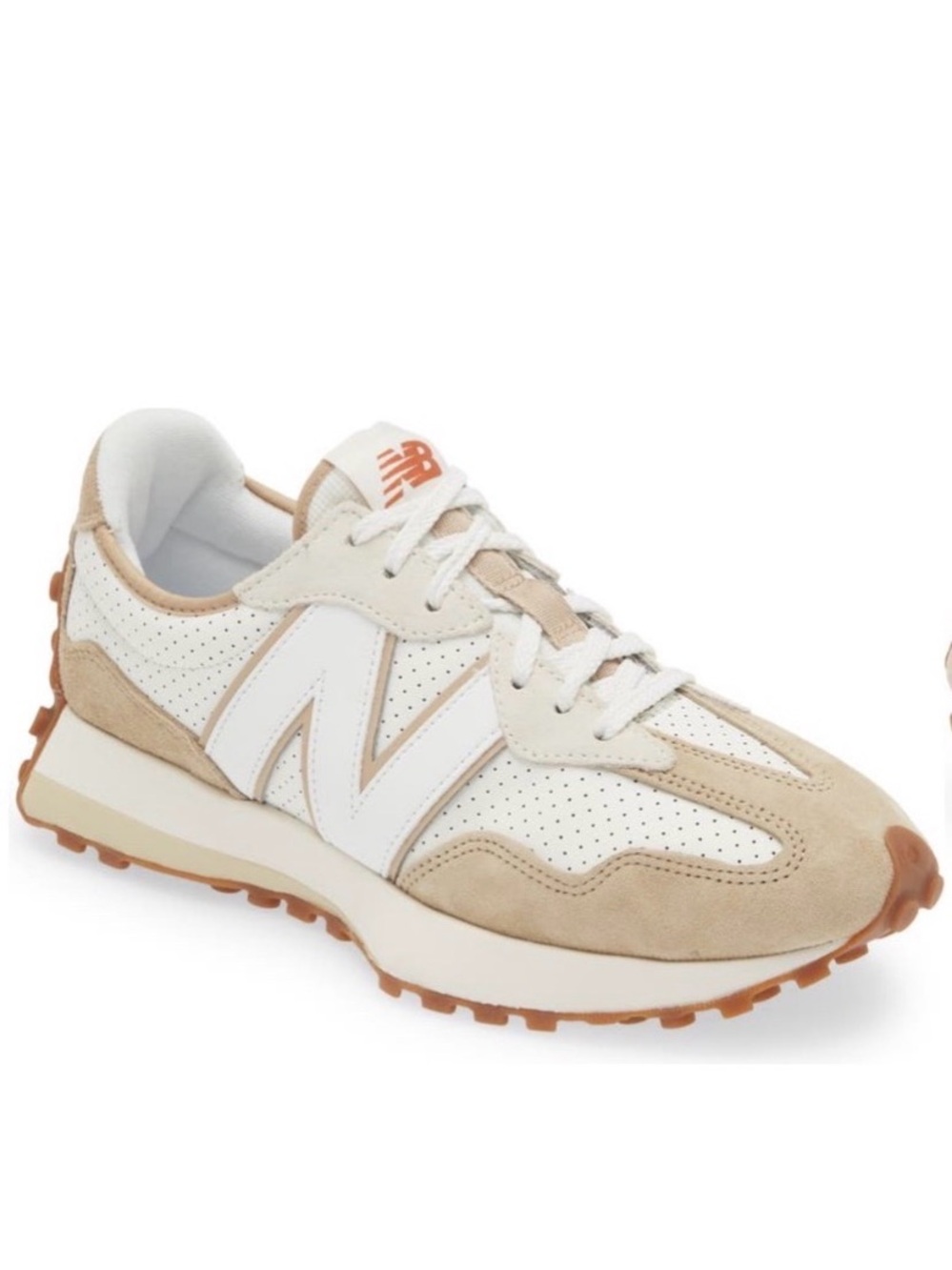 New Balance 327 Incense Sea Salt Leather Athletic Running Sneakers Womens 9.5
